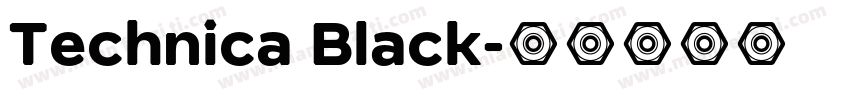 Technica Black字体转换